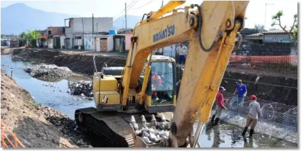 Praia Grande investe quase R$ 12 milhões em canal subterrâneo no bairro Tupi