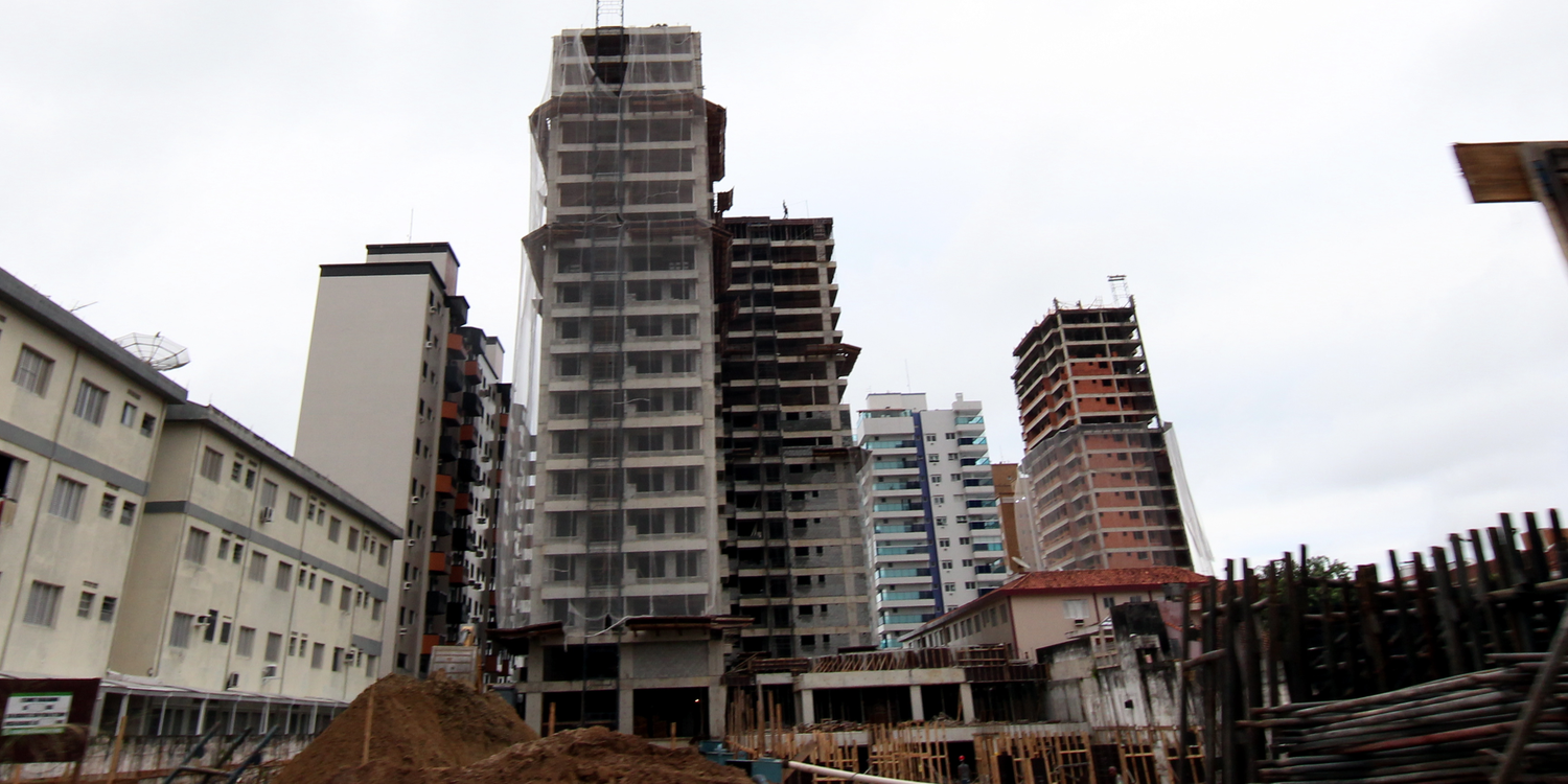 Construção civil avança em Praia Grande; crescimento foi de 26,3%